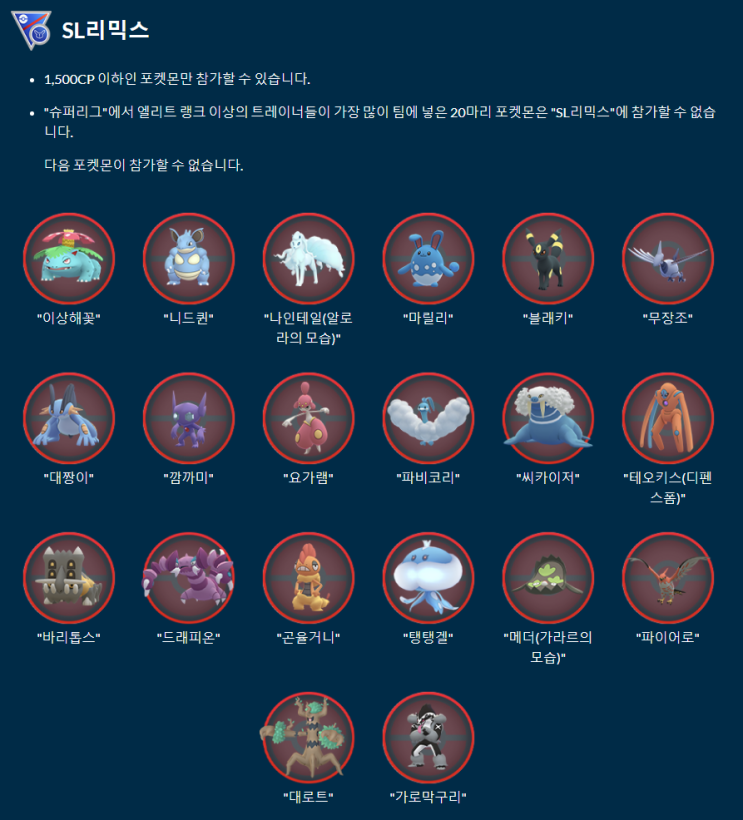  [포켓몬고]2022년6월4일 슈퍼리그(SL)리믹스 티어 순위, 최적개체, 졸업스킬(301~600위)