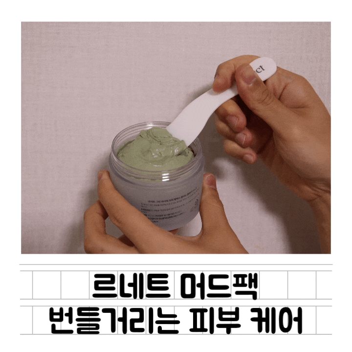  [뷰티] 르넥트머드팩 : 번들거리는 피부 케어 / 피지 잡아주는 그린 머드팩