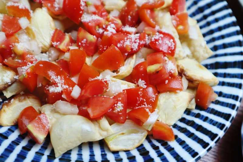 쌈두부 다이어트 요리 토마토 브루스케타 만들기 2