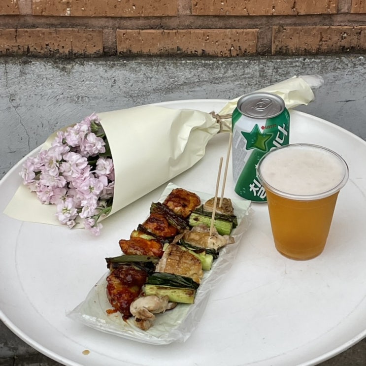  [북촌] 청와대 옆, 야장 느낌의 삼청동 닭꼬치 | 다사리아