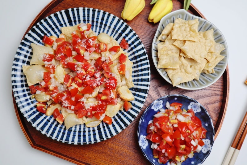 쌈두부 다이어트 요리 토마토 브루스케타 만들기