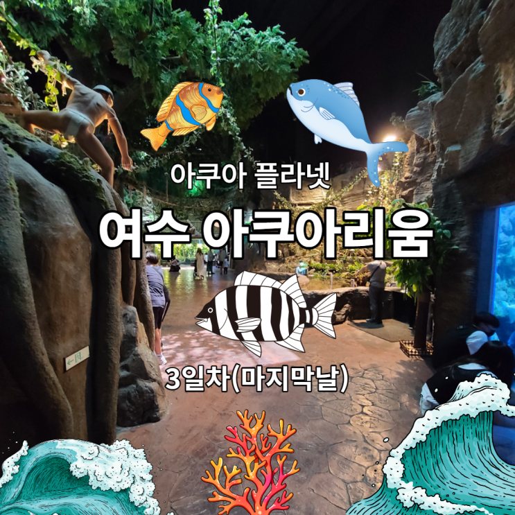 여수여행 2박3일 3일차 아쿠아리움 (Feat. 딸기모찌,성시경 나진국밥)