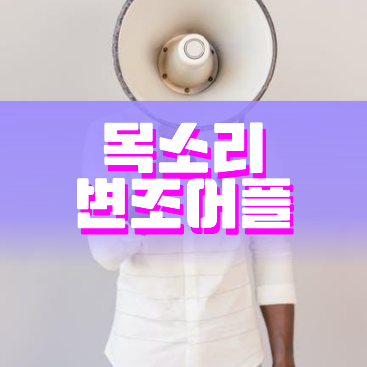 목소리 변조어플 넘나 재밌는 것 목소리 변조어플 넘나 재밌는 것