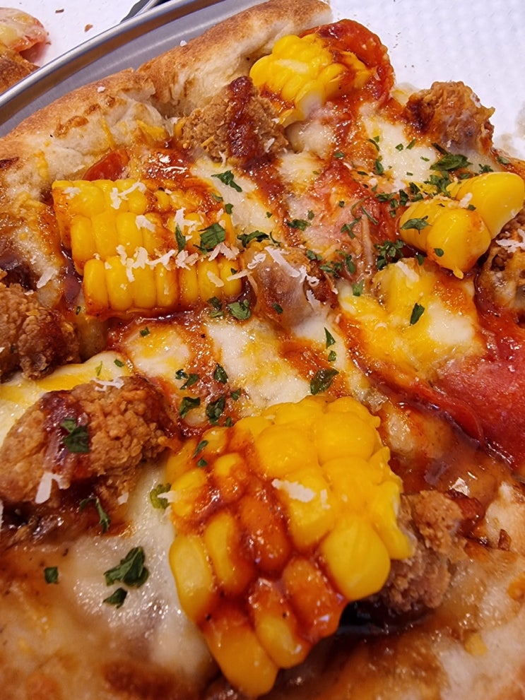  창원 1인피자맛집 "고피자 창원중동점" 신메뉴, 콘소메치킨피자/콘케이노치킨피자 정말 맛있어요!