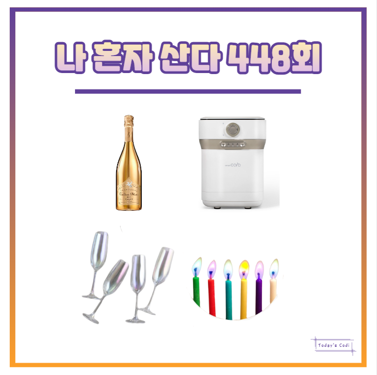  나혼자산다 기안84 샴페인 화사 생일초 무지개 초 케이크 김광규 음식물 처리기 잔 정보