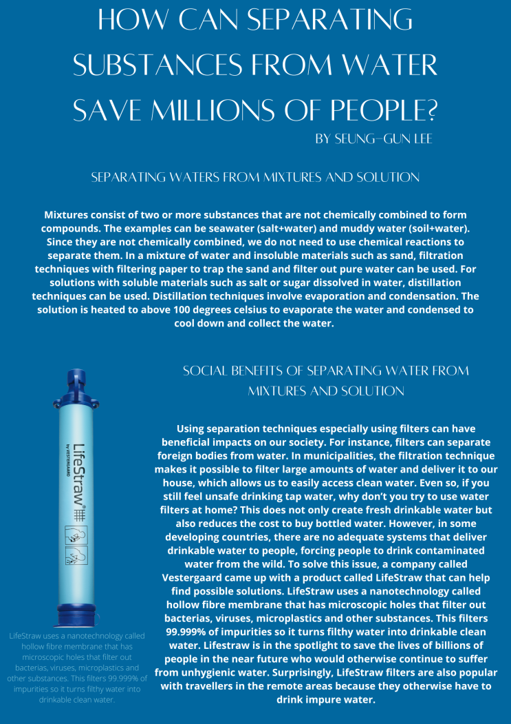  How can Separating Substances from Water Save Millions of People?