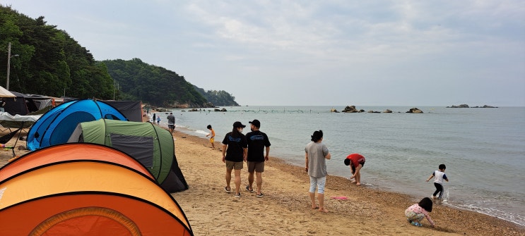 석모도 민머루해수욕장 캠핑