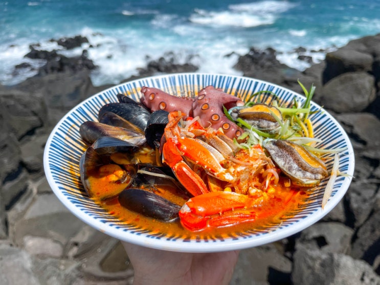  제주도라면 맛집 추천 서귀포 송악산해물라면 오빠네본가