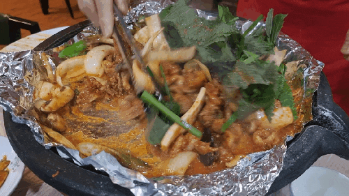  울산 여행 | 언양 등억 온천단지 오리불고기 맛집 큰마당가든