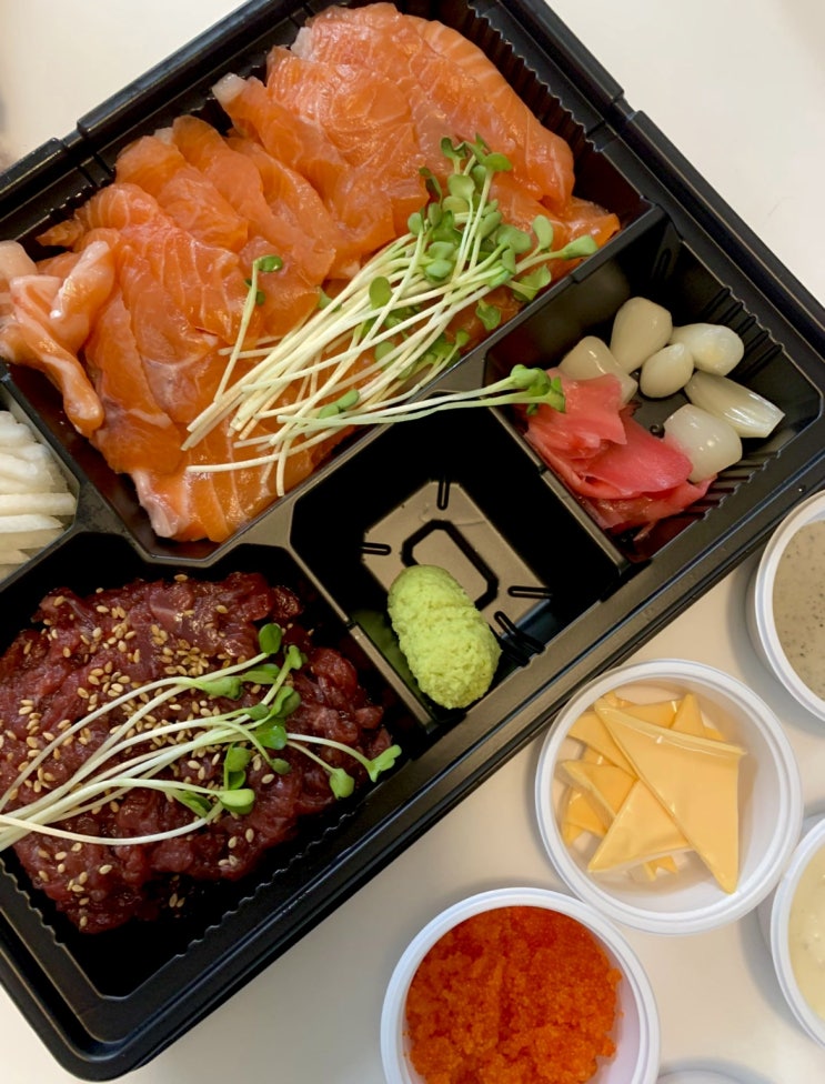  대구 현풍 테크노폴리스 배달맛집 [ 오늘도 연어육회 ]