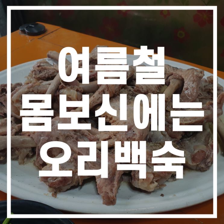 [영도맛집] 엘림오리고기 가성비 최고의 여름철 보양식 백숙