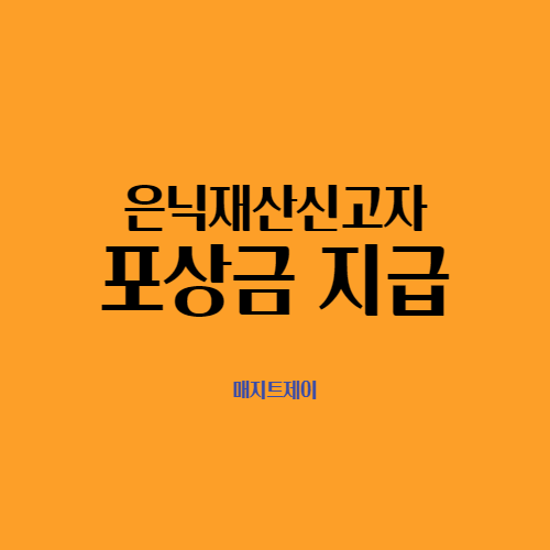  세금 체납자 은닉재산 신고자 포상금 지급요건 및 지급액_최고 30억원