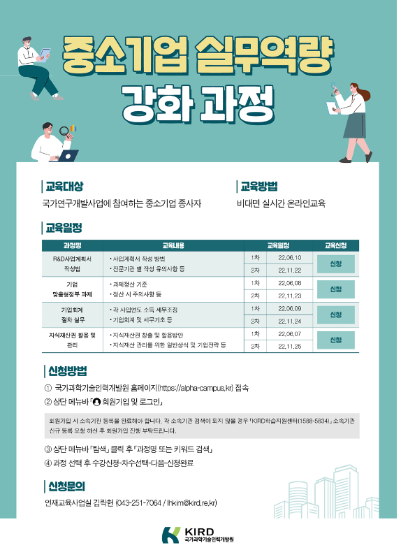  정부 R&D 실무교육 소개