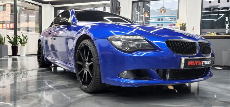  평택랩핑 BMW6 컨버터블 전체랩핑으로 신차만들기