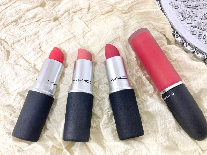 맥 파우더키스 립스틱 어리틀템드 외 2가지 비슷템 비교해봄!