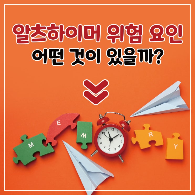  알츠하이머 위험 요인에 대해 알아보자