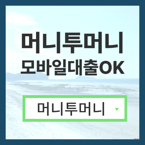 일수대출은 머니투머니!