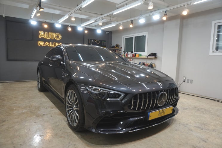  제주 벤츠 GT 43AMG 실내 하이그로시 무광 PPF 보호하기