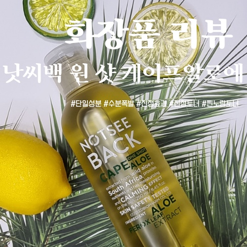  진정토너추천 찐노랑토너 케이프알로에 100% '낫씨백 원 샷 케이프 알로에'