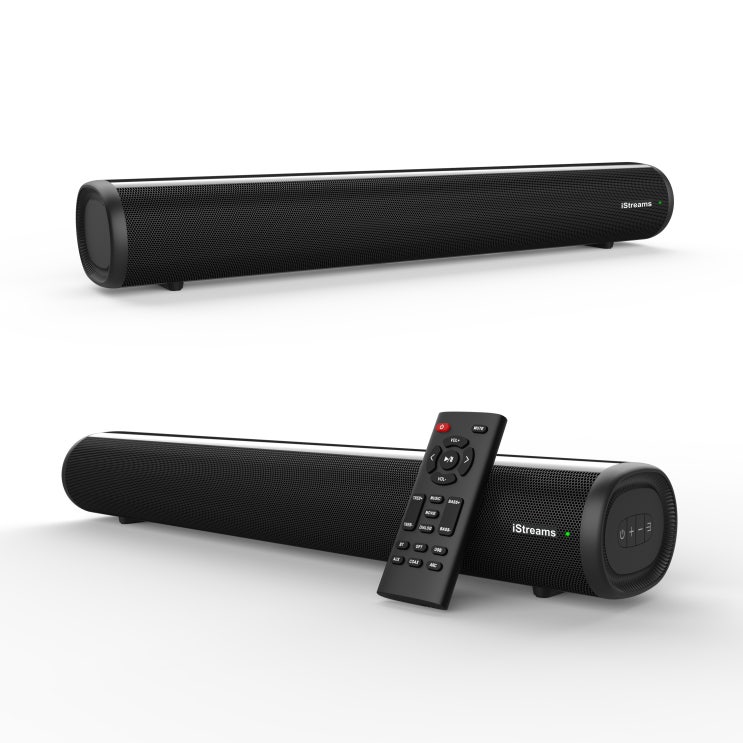 iStreams SE04, 사운드바 [HDMI ARC, Bluetooth 5.0, Optical, Coaxial, AUX, USB, 베이스리플렉스튜브, 리모컨]