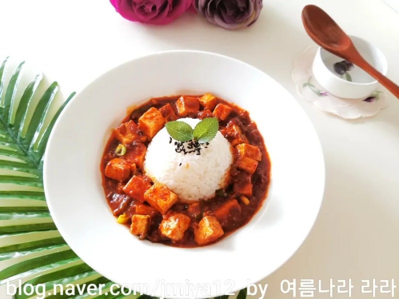 백종원 마파두부 레시피 두반장없이 마파두부덮밥 만들기 간단한 두부요리