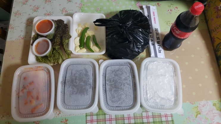  광명전통시장 천왕 마니보쌈족발 내돈내산 배달 후기