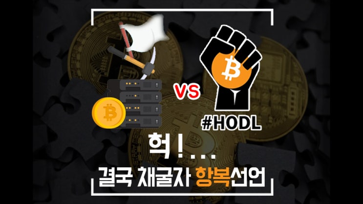  비트코인 채굴자 항복선언! 그러나 가격은 급등 누군가는 줍고있다...
