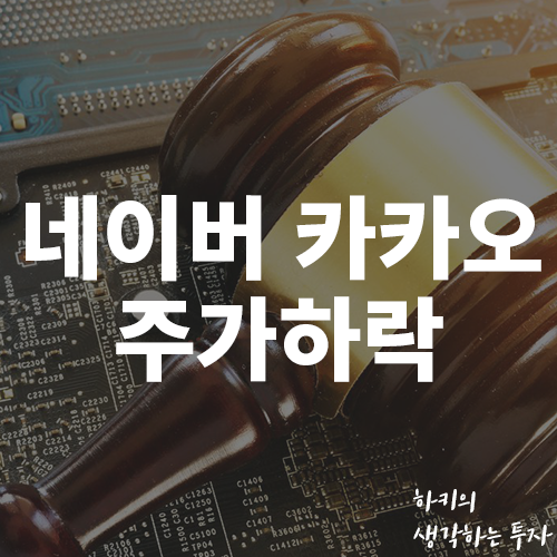 네이버 카카오 온라인 플랫폼의 주가 하락 이유는?(feat. 플랫폼 규제, 성장률)