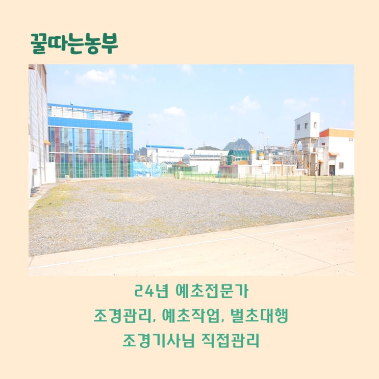  [대구기업] 잡초제거 예초작업 조경관리
