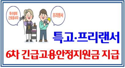특고·프리랜서 6차 지원금 신청개시 (feat. 6월 8일) : 자격요건, 소득감소, 고용보험, 구직촉진수당, 긴급복지생계지원