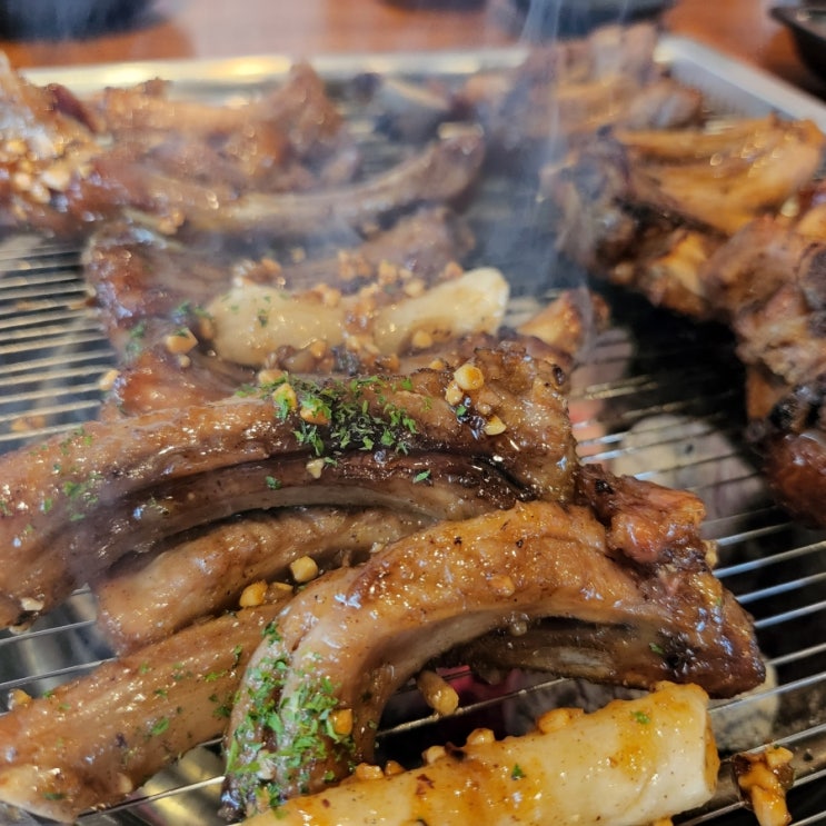 의왕역 맛집, 만나고쪽갈비에서 맛있는 쪽갈비와 김치찌개