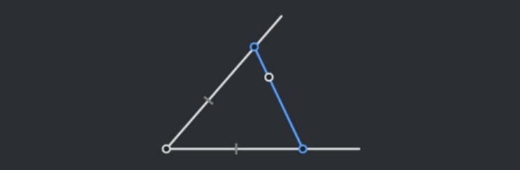 [7.10] 유클리디아 (Euclidea) 이등변 각도 공략