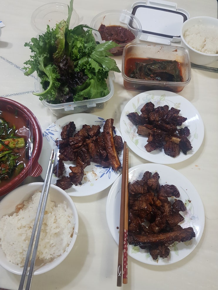  양념돼지갈비 수제갈비 JB.MART 호우돈 수제양념갈비 가성비좋아