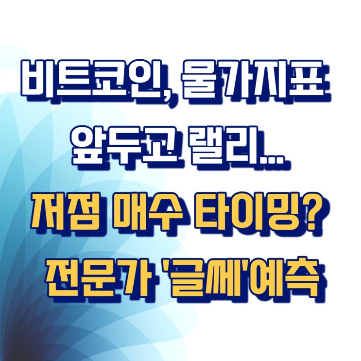  비트코인, 美물가지표 앞두고 랠리...저점 매수 타이밍? 전문가 '글쎄'