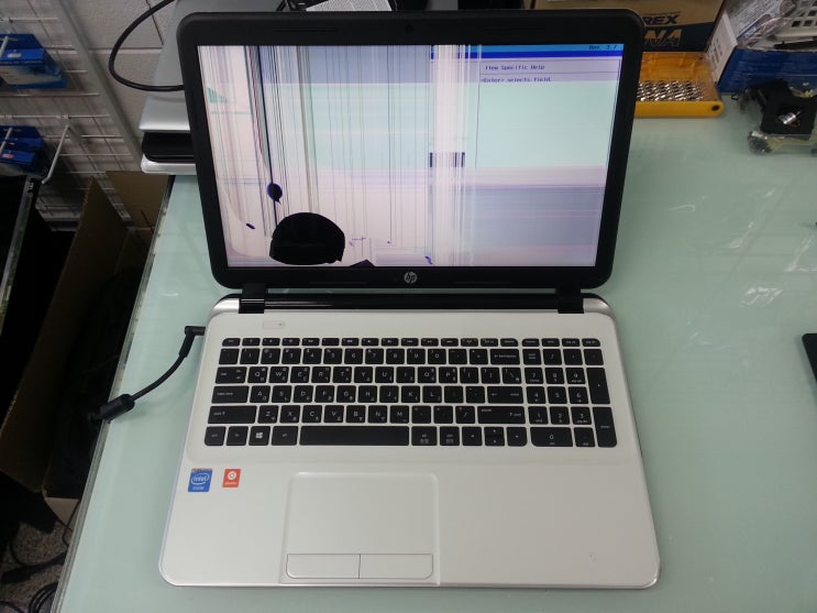 인천 노트북 액정교체 수리 HP 15-d053TU