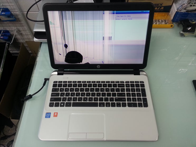  인천 노트북 액정교체 수리 HP 15-d053TU