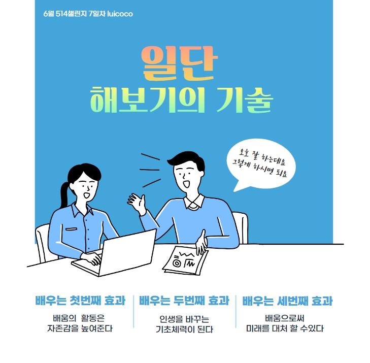  배움의 효과/ 일단 해보기의 기술