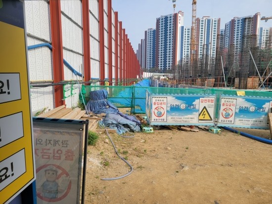 인천시 서구 가좌동 아파트 공사현장 광케이블(FTTH) 수리