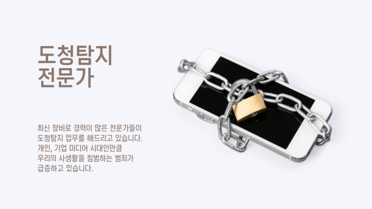  도청장치 전문가에게 맡겨보세요.