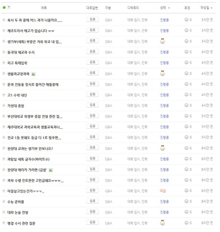  지식인의 지식달기 시작한 첫날1