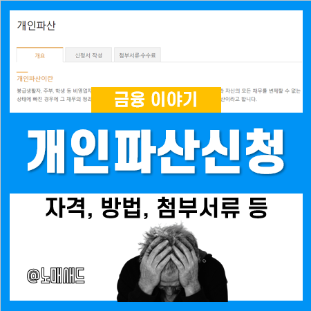 개인파산 신청자격 및 방법, 첨부서류 A to Z (파산 및 면책 동시신청서 양식 포함)