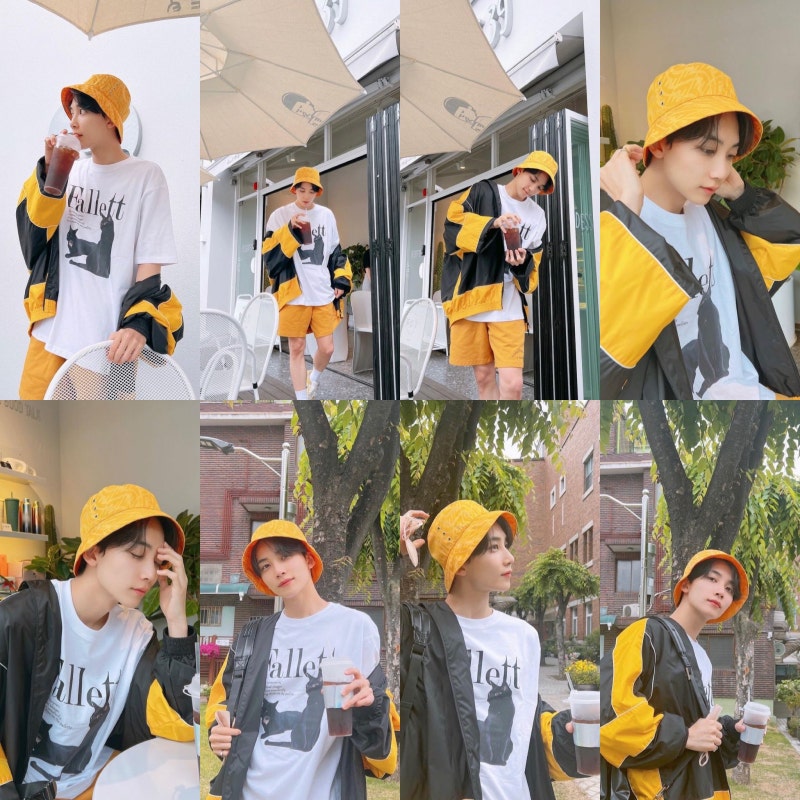 SEVENTEEN ジョンハン Instagram私服ファッション @PALLET (アイドルファッション/ユン・ジョンハン/お揃い/Tシャツ)