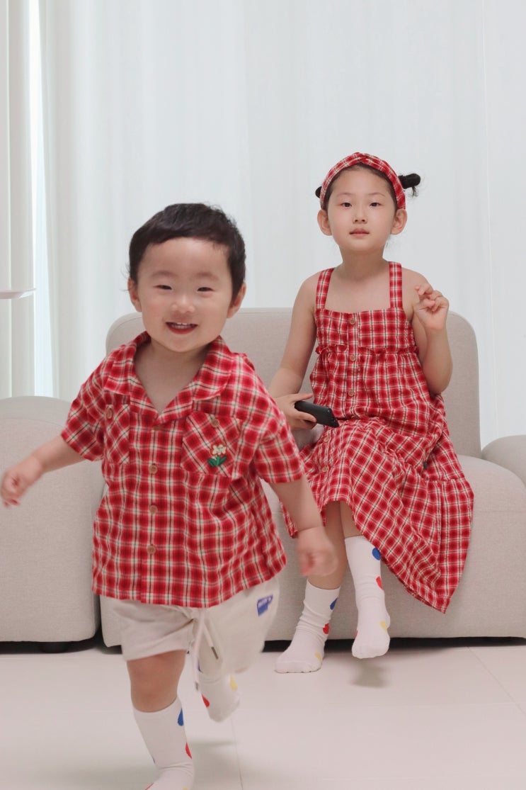  리미떼두두 여름 여아원피스, 남매룩은 이런 느낌?!
