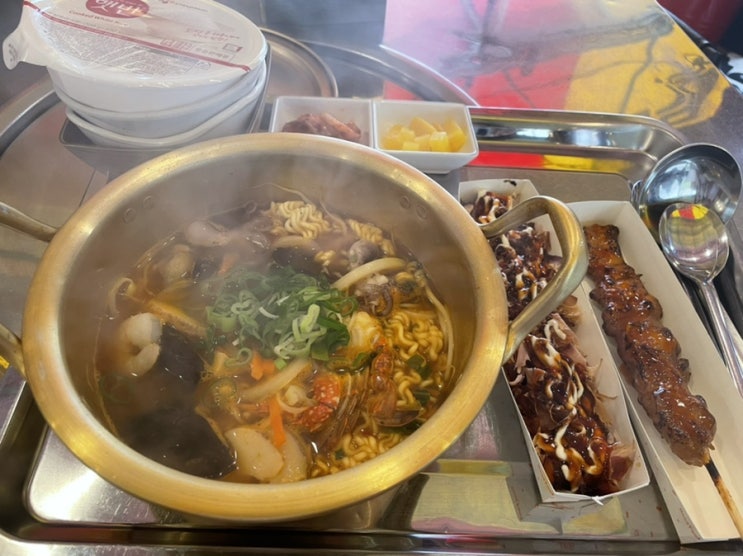  군산 해물라면 비올때는 술술포차 무녀도갈매기 무녀2구 마을버스 카페