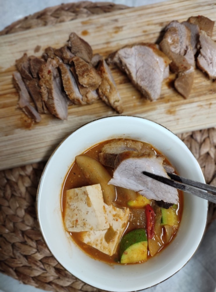  류수영 된장찌개 돼된찌 돼지고기 된장찌개 맛있게 끓이는법 두부감자짜글이 앞다리살 수육까지 한번에