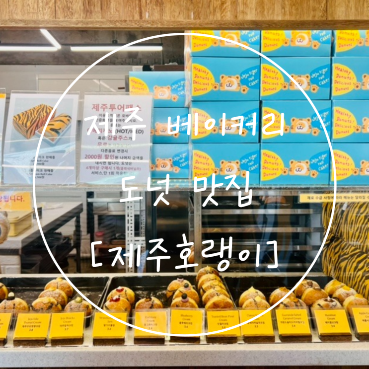  제주도 베이커리 수제 도넛 사계해안 빵집 맛집은 '제주호랭이'