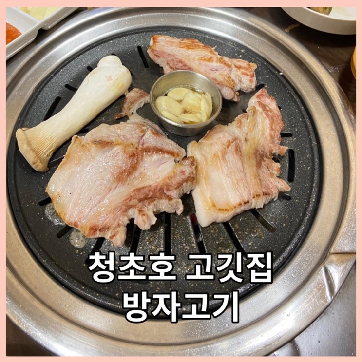  속초 가볼만한 곳) 청초호 찐 맛집 방자고기