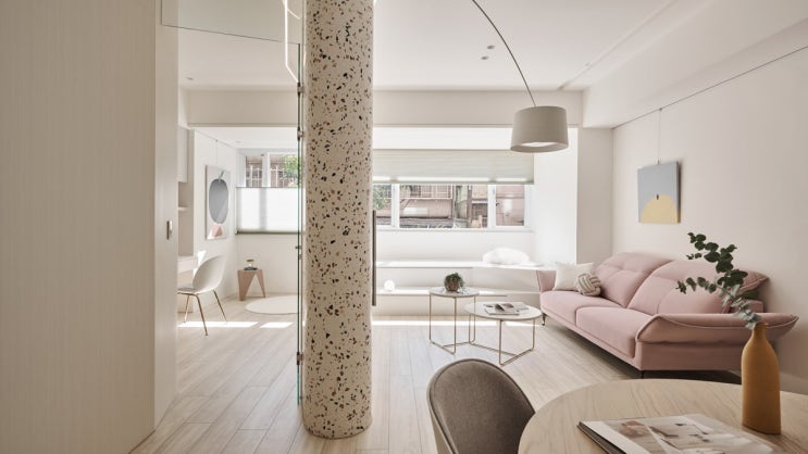  Happy home interior / 여름 햇살의 경쾌함을 가득 담은 테라조 포인트 인테리어