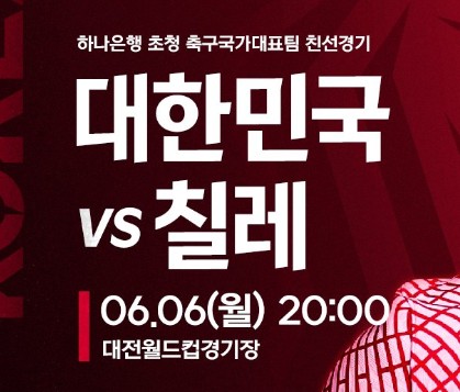  대한민국 VS 칠레 국가 친선경기 직관경기 보고왔어요!
