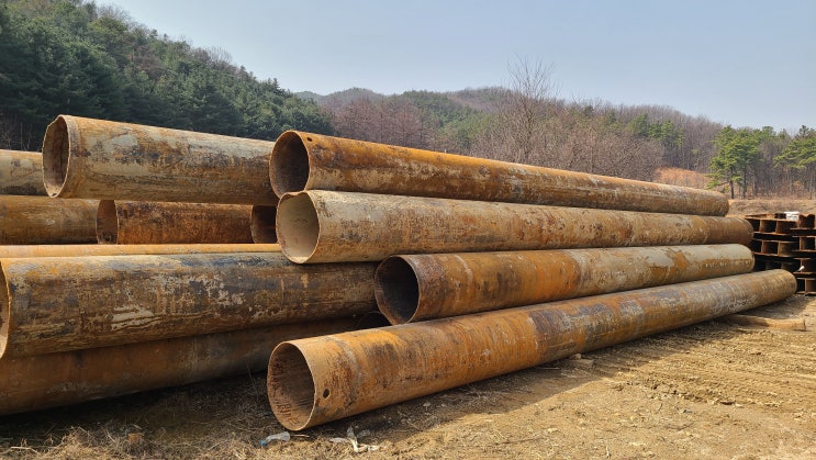 중고재 강관 609.6 x 10T 판매합니다.